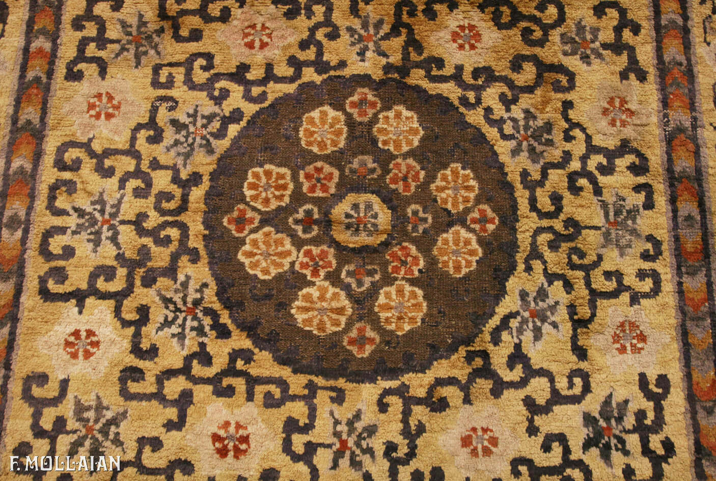 Teppich Chinesischer Antiker Ningxia Metall-Thread Souf n°:17335821
